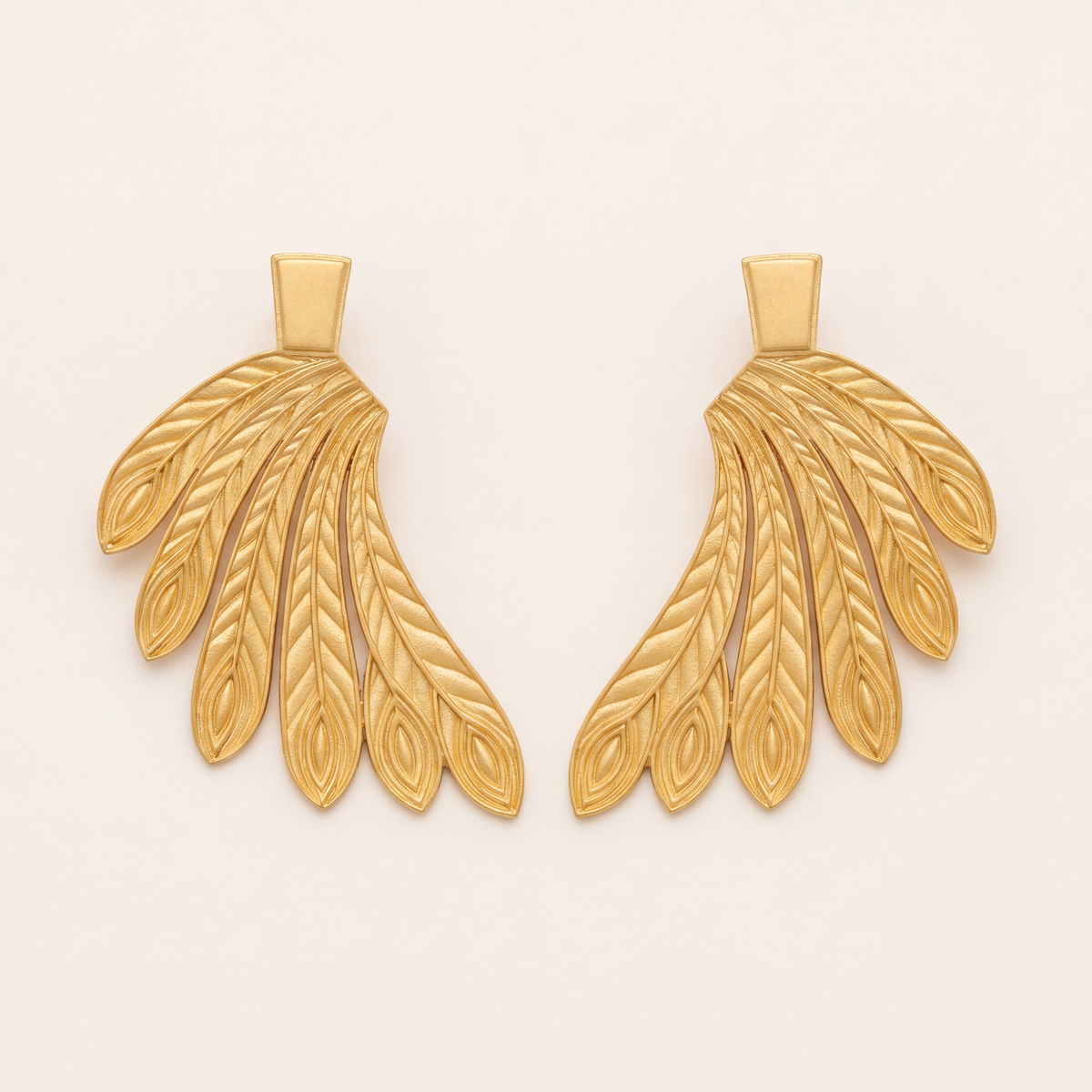 The Wings of Ma'at Earrings flatlay